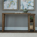 Liberty Furniture Carolina Park Console Table for Living Room - Amber Brown Oak
