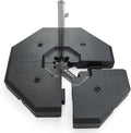 Giantex 350 lbs Offset Patio Umbrella Base, 4PCS Octagonal Umbrella Base Weight Water Sand Filled for Cantilever Umbrella, Easy-Filling Spouts, Outdoor Market Umbrella Base Stand