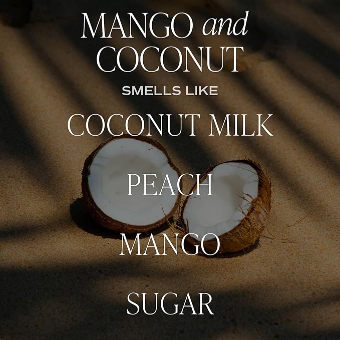 Sweet Water Decor Mango and Coconut Reed Diffuser – Room Decor Aesthetic with Long-Lasting Premium Fragrance of Mango, Pineapple, Orange, Peach, Coconut Milk for 4 Months – Ideal for Home Decor