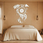 Metal Wall Art Dream Catcher Decor, Dream Catcher Wall Decor Large, Boho Wall Decor, Boho Dream Catcher, Dream Catcher Design, Metal Wall Decor, Interior Decor (Gold, 30"x26"/76x66cm)