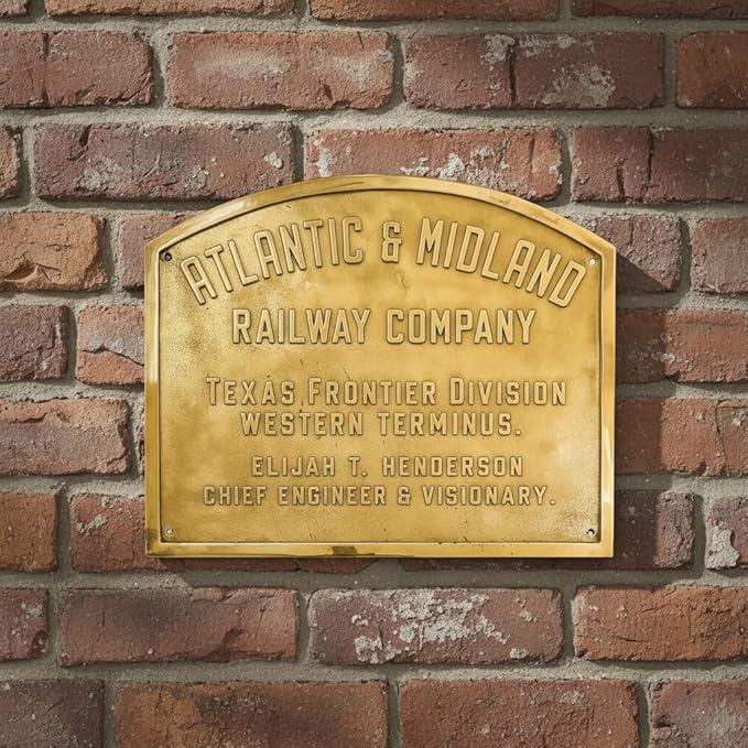 Personalized Brass Plaque – Custom Engraved Metal Sign | Solid Cast Brass, Weather-Resistant, Antique Finish | House Name Plate, Awards, Memorial, Office, Residence Sign | Handmade Custom Gift (35"x30"inches)