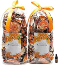 Qingbei Rina Potpourri Bags,Orange Scented Potpourri Dried Flowers, Decorative Bowl Vase Filler,Home Fragrance, Bathroom Decor,8.4oz(Citrus)