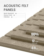 Large Felt Bulletin Board 36"x24" Cork Board Alternative - 6 Pack with 40 Safe Removable Adhesive Tabs, Cork Boards for Walls Cork Board for Home Office Classroom Pin Board-Earth Brown