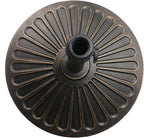 Sunnyglade 18" 22-lbs Outdoor Living Heavy Duty Round Antiqued Patio Umbrella Base (22LB)