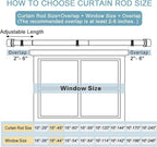 Curtain Rods for Windows 16 to 48 or 60 Inches Max Adjustable Length 1 Inch Diameter Window Curtain Rod with Aluminium Finials, Flash Gold