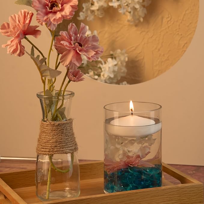 3 inch White Floating Candles, 36 Packs Unscented Floating Candle for Centerpieces-10 Hours Burn Time-3” White Floating Candles Bulk for Wedding Cylinder