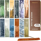 Folkulture Incense Sticks (240 Sticks) | Set of 12 Premium Incense Sticks Variety Pack Aromatherapy Gifts | No Charcoal, Organic, Non Toxic, 45 Mins, Long Burning Palo Santo, Sandalwood Insence-Sticks