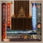 Hem Incense Sticks Variety Pack #21 and Incense Stick Holder Bundle with 6 Witchcraft Themed Fragrances