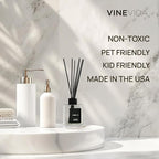 VINEVIDA Reed Diffuser for Home & Bathroom | Long-Lasting Scent Sticks Set | Oil Stick Diffuser | Bathroom Scent - Room Fragrance No. 3600 - Inspired by: Aventus