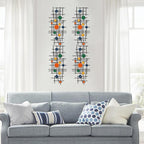 ruelen Set of 2 Minimalist Geometric Wall Decor - Modern Metal Wall Art for Living Room, Bedroom & Office – Abstract 3D Design in Bright Colorful Style