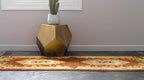 Rugs.com Chateau Collection Rug – 6 Ft Runner Brick Red Medium Rug Perfect for Hallways, Entryways