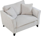 ERYE Living Room Accent Chair, Modern Chenille Upholstered Wider Seat Cushion Leisure Armchair W/2 Pillows and Removable Cover for Home Apartment,Bedroom,Office