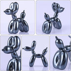 Black Balloon Dog Decor,Balloon Animal Sculpture, Preppy Room Shelf Decor,Cute Statue Home Decors, Bedroom Modern Sculpture Desk Decors,Office Gold Decorations Small Figurines