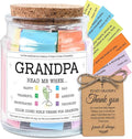 NewEleven Gifts For Grandpa - Christian Present, Grandpa Gifts From Granddaughter, Grandson - Grandpa Birthday Gift For Grandfather, New Granddad, PaPa - Bible Verse Jar