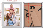 Giftgarden 5x7 Picture Frame Silver Set of 7, Multi Modern 5 x 7 Silver Frames for Wall or Tabletop Display