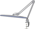 Neatfi XL LED Desk Lamp with Clamp – 2,200 Lumens, 23” Wide, Dimmable Task Light for Office, Study, Crafting & Nail Techs (Non-CCT with Clamp, Silver)
