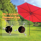 Beach Umbrella Sand Anchor, 2 Pack Heavy Duty Umbrella Stand Outdoor Base 17 Inches Metal No Dig Ground Umbrella Holder, Christmas Tree Stand Base