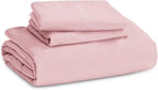 Bedsure Pink Duvet Cover Full Size - 3 Pieces Prewashed Extra Soft Cotton-Like Polyester Bedding Set, Includes 1 Duvet Cover 80x90 Inches with Zipper Closure & 2 Pillow Shams, Comforter Not Included