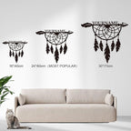 Personalized Dream Catcher Metal Wall Art - Custom Name Iron Sign for Home Decor, 8-30 Inch Black (Style F)