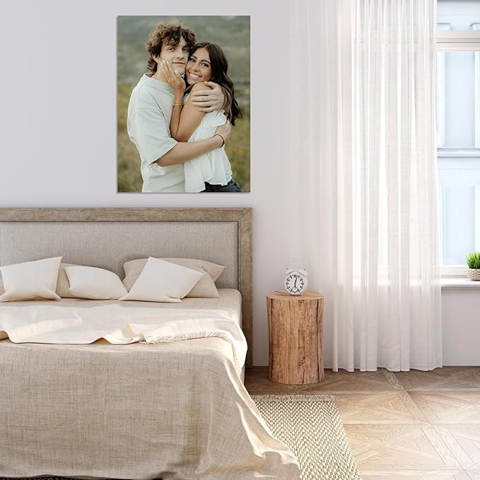 YXIMOX Custom 12" x16" Art Print on Premium Canvas, Personalized with Your Image or Design, Large Wall Decor for Living Room, Office, Bedroom, Custom Canvas Artwork(12"x16",Unframe)