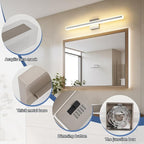 31.5 Inch Dimmable Bathroom Vanity Lights Over Mirror 5 Color Temperature Vanity Lighting Fixtures for Bath Brushed Nickel Bathroom Light fixtures Bar 5CCT