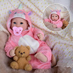 UOFTKIZ Baby Dolls - 17 Inches Real Life Girl Dolls with Soft Body, Gift for Kids 3+, Grandparents, New-Parents