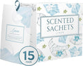 15 Pack Fresh Linen Sachets For Drawers and Closets, Scented Sachets for Drawers, Closet Freshener Sachet for Drawers to Refresh Any Space, Fresh Linen Sachet Bag Scented Drawer Fresheners for Dresser