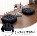 Tiita Outdoor Cushions Square Floor Pillow Thicken Tufted Seat Pad Large Floor Cushion for Yoga Meditation Living Room