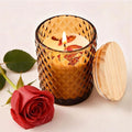 Rose&Sea Salt Candle for Home Scented, Natural Soy Candle for Women with 20H Burn Time Non-Toxic Aroma, 4.2oz Long Lasting Smokeless Aromatherapy Jar Candle Gift for Wedding, Birthday, Party