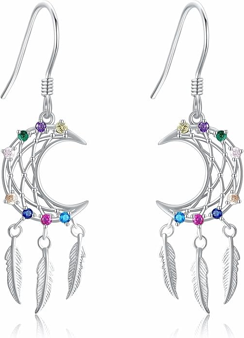 URONE 925 Sterling Silver Earrings Hook Dangle Earrings Jewelry Gifts for Women