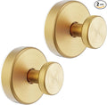Suction Cup Hooks for Door Wreaths, Vacuum Suction Wreath Hanger for Front Door Window Glass, Bath Robe Looafh Shower Hooks for Inside Shower - 2 Pack, Gold1
