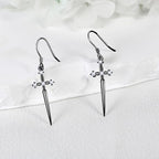 URONE 925 Sterling Silver Earrings Hook Dangle Earrings Jewelry Gifts for Women