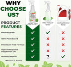 Mighty Mint Peppermint Oil Mouse Repellent Spray – Natural Indoor & Outdoor Control for Mice and Rodents – Plant-Based, Extra-Strong Formula - 16 oz