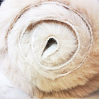 Ghouse Faux Rabbit Fur Round Rug 5ft Light Brown Beige Round Rugs for Bedroom Decor Fluffy Area Rugs for Living Room, no-Shedding Carpet Sheepskin Washable Rug Rome Decor