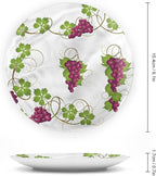 6 Inch Decorative Plate, Vine Tableware Plate, Agriculture Harvest Yield Print Ceramic Wall Hanging for Fine Dining, Upscale Events, Dinner Parties, Weddings, Catering, Christmas, Thankgiving Decor