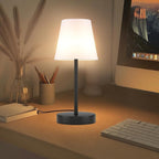 1 Pack Cordless Table Lamp Rechargeable, 10000 mAh Portable LED Battery Operated Lamp with Remote Control, 10 Colors Dimmable Touch Desk Light with Timer for Bedside Night Light Outdoor Patio Camping