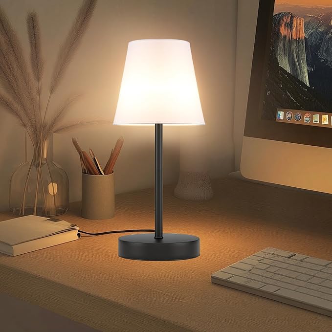 1 Pack Cordless Table Lamp Rechargeable, 10000 mAh Portable LED Battery Operated Lamp with Remote Control, 10 Colors Dimmable Touch Desk Light with Timer for Bedside Night Light Outdoor Patio Camping
