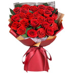 ADDWel 24 Pcs Preserved Real Red Roses, Two Dozen Long Lasting Forever Flowers, Valentine's Day Gifts for Wife Girlfriend Mom, Romantic Anniversary Birthday Gift, Unique Luxury Bouquet for Delivery