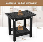 HIPS Shower Benches for Inside Shower, Shower Stool with Space-Efficient Storage Shelf, Waterproof Shower Chair Seat for Spa Bathroom(Black)