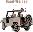 Vintage Classic Car Gifts for Men - 9.3 Inch Handmade Metal Antique Car Collectibles - Home, Office, Man Cave Decor