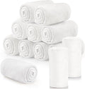 Tinideya 12 Pcs Flannel Fleece Throw Blanket Bulk 50 x 60 Inch Soft Fleece Blanket Warm Throw Blanket Coral Blankets for Couch Sofa Home Wedding Gifts Season (Cream White)