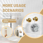 4Pcs New Model No-Drill Suction Cup Hooks for Door Wreaths, Wreath Hangers for Front Door, Suction Cup Hooks for Shower, Removable, Waterproof & Rustproof (Gold)