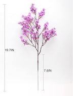 JAKY-Global Babys Breath Fabric Cloth Artificial Flowers 12 Bundle European Fake Silk Plants Decor Wedding Party Decoration Bouquets Real Touch DIY Home Garden(Purple 12Bundles)