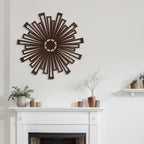 SIGNLEADER Metal Wall Art Decor Bronze Abstract Shapes Minimalist Modern Abstract Wall Sculpture Hangings Home Decoration for Living Room, Bedroom, Bathroom, Kitchen, Outdoor - 30" Bronze