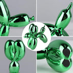 Green Balloon Dog Decor,Balloon Animal Decor,Shelf Decor Preppy Room Decor,Cute Statue Home Decor, Bedroom Modern Sculpture Desk Decor,Office Gold Decorations Small Figurines
