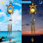 Sea Turtle Wind Chimes, Solar Wind Chime Outdoor, Gifts for Mom, Gifts for Women, Gifts for Grandma, Garden Courtyard Lawn Decoration, Thanksgiving Gifts, Decor Gifts for Christmas and New Year