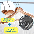 Patelai 120 Pcs 72 Inch Long Dry Cleaning Bags for Clothes Dress Clear Garment Bags for Hanging Clothes Plastic Storage Cover Transparent Dust Cover for Laundrette Suits Wedding Gowns Coats Uniforms