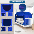Bed Tent,Portable Privacy Sleeping Bed Canopy,Blackout 90% Drapes for Kids and Adult,Indoor Space Tent with Breathable Large Mesh Windows
