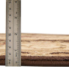 Rugs.com Chateau Collection Rug – 6 Ft Square Brown Medium Rug Perfect for Living Rooms, Kitchens, Entryways