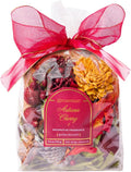 Aromatique Autumn Cherry Scented Potpourri Bag 7.5oz - Decorative Home Fragrance Decor Sachet Dried Flowers Botanicals, Long Lasting Room Air Freshener Deodorizer Catchall Bowl Filler Decoration Gifts